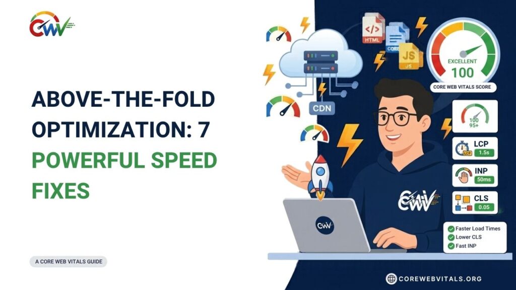 Above-the-fold optimization featuring 7 powerful speed fixes to prioritize visible content, reduce loading delays, improve LCP, and enhance website performance. Above-the-Fold Optimization: 7 Powerful Speed Fixes Above-the-Fold Optimization,Optimization,CSS,JavaScript Above-the-fold optimization featuring 7 powerful speed fixes to prioritize visible content, reduce loading delays, improve LCP, and enhance website performance.